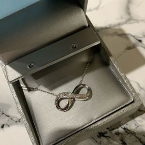 Infinity Necklace in Sterling Silver